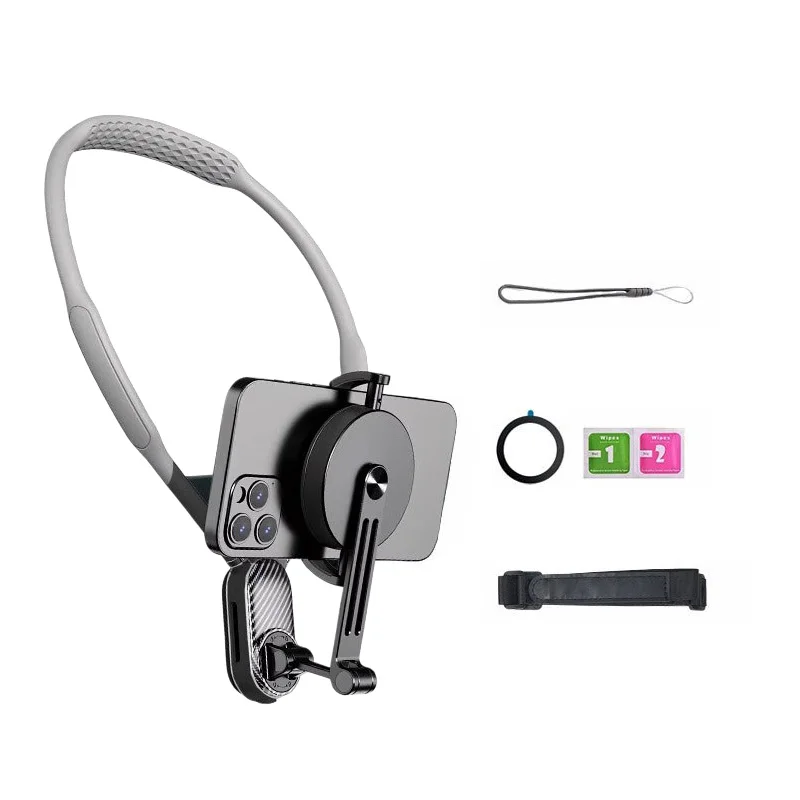 

Portable Magnetic Neck Mount Phone Holder Hands Free Quick Release for Vlog Fixing Selfie Shooting Bracket Cell Phone Accessory