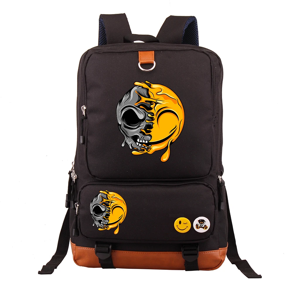

New Fun Cartoon Laptop Backpack Casual Business Travel Large Capacity Junior High School Student Backpack Double Shoulder Bag
