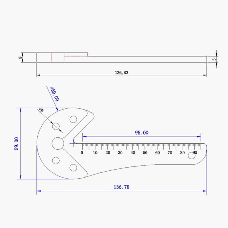 1pc Woodworking Circle Center Scribe 45/90° Center Measuring Tool Line Gauges Aluminum Center Scribe Carpenter Ruler Measuring