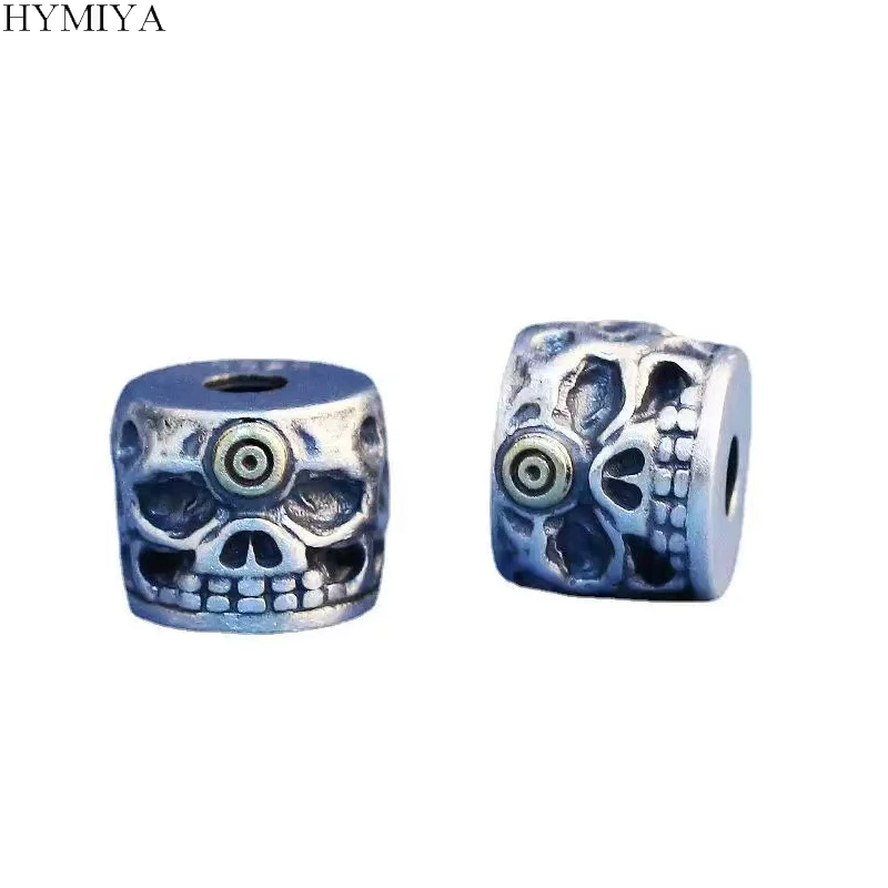 100-925シルバー製スケルトンジュエリー、ルースビーズ、スターリングスカルビーズ、diyジュエリーパーツ