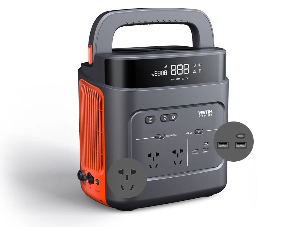 Portable Power Station With Inverter 500W 2500W Portable Power Station With Pure Sine Wave Inverter For Outdoor Use