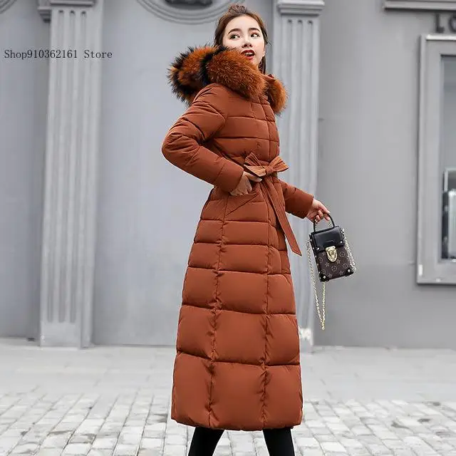 Women's Winter Warm Casual Fashion Long Hooded Jacket Down Jacket