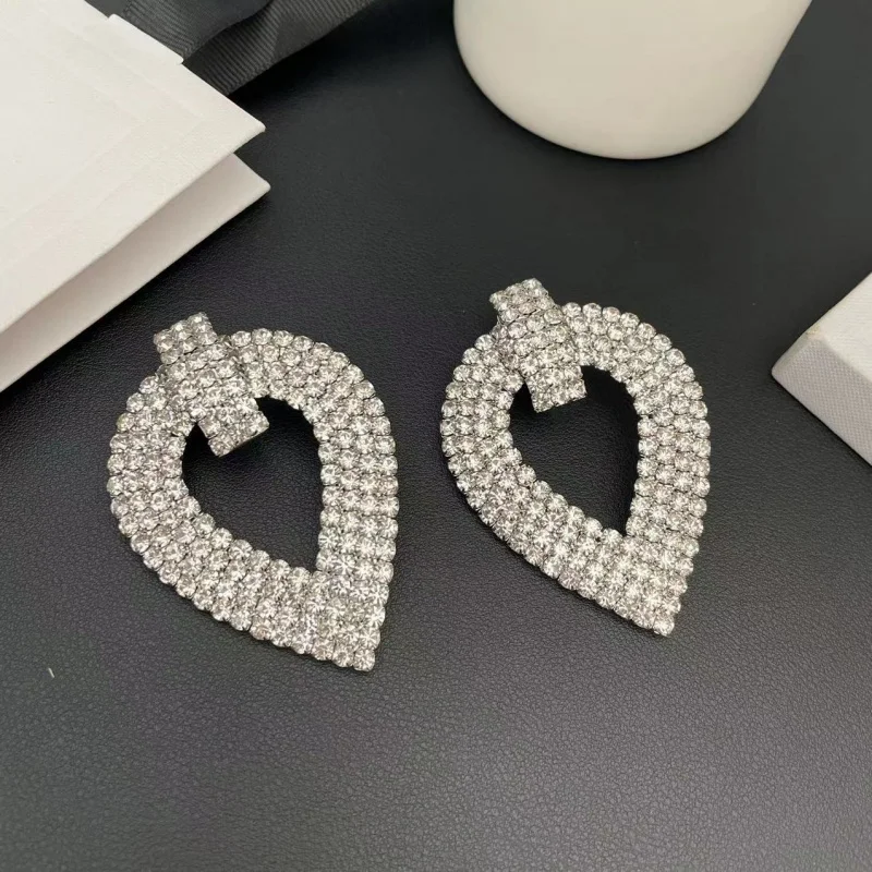 New Special OfferEuropean, American and French Style Geometric Crystal Ear Clip Advanced Sense Affordable Luxury Fashion Exagger