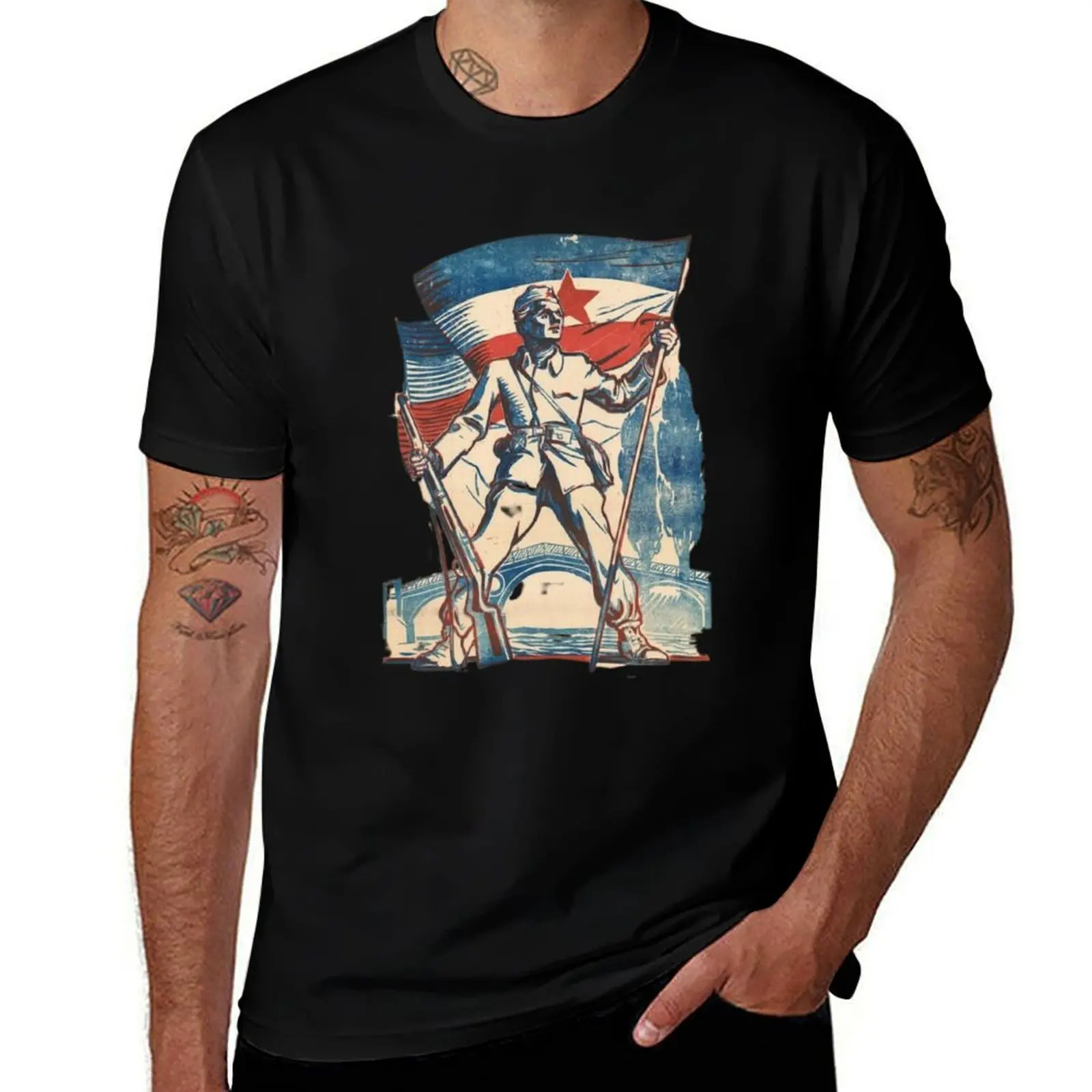 Tito's Yugoslavia T-Shirt Basic Short Sleeve for Men T-Shirt