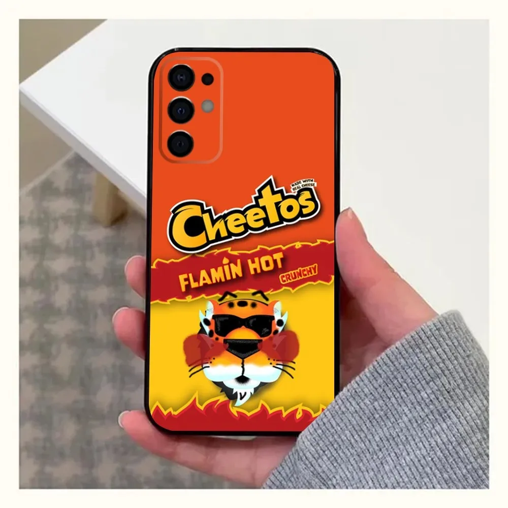 C-CheetosS Snack Food Phone Case For Samsung S24,S21,S22,S23,S30,Ultra,S20,Plus,Fe,Lite,Note,10,9,5G Black Soft Cover