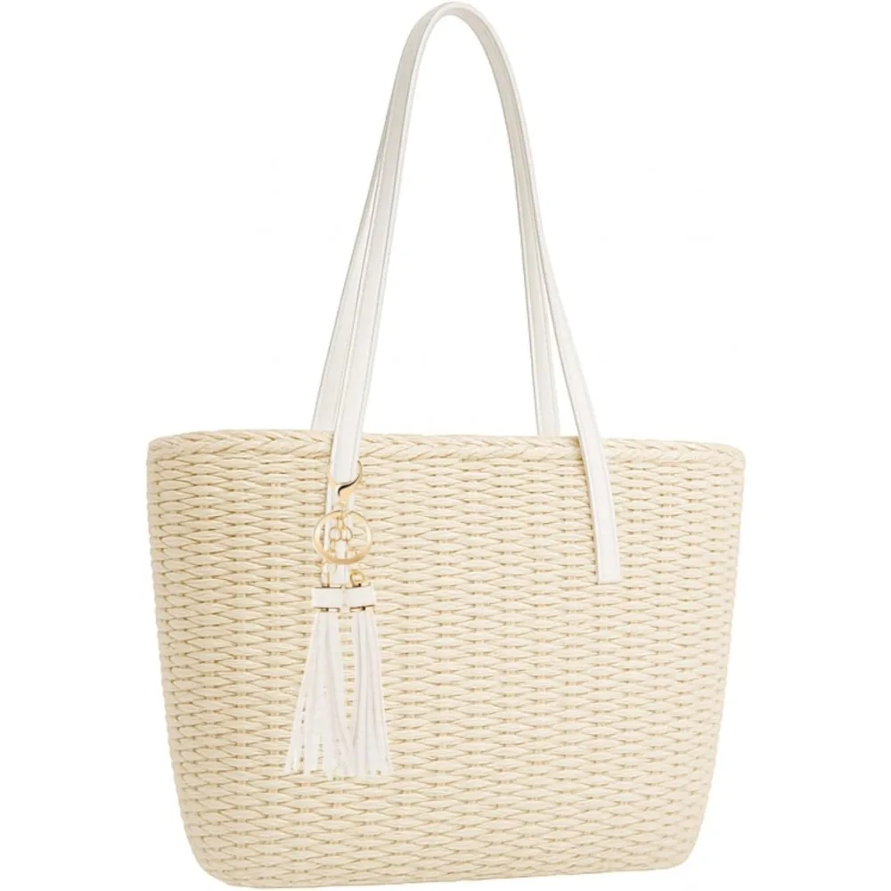 

Straw Bags For Women | M Size Travel Straw Totes Bag Woven Summer Handmade Shoulder Bag Handbag