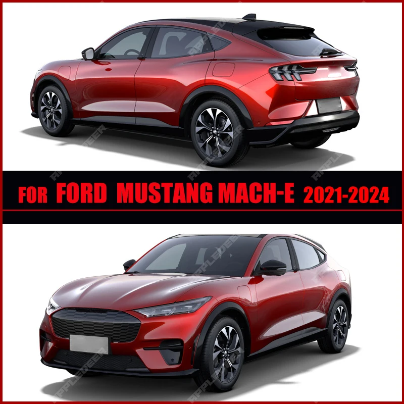 Car Floor Mats For Ford Mustang Mach-E 2021-2024 2023 2022 Custom Auto Foot Pads Carpet Cover Interior Accessories