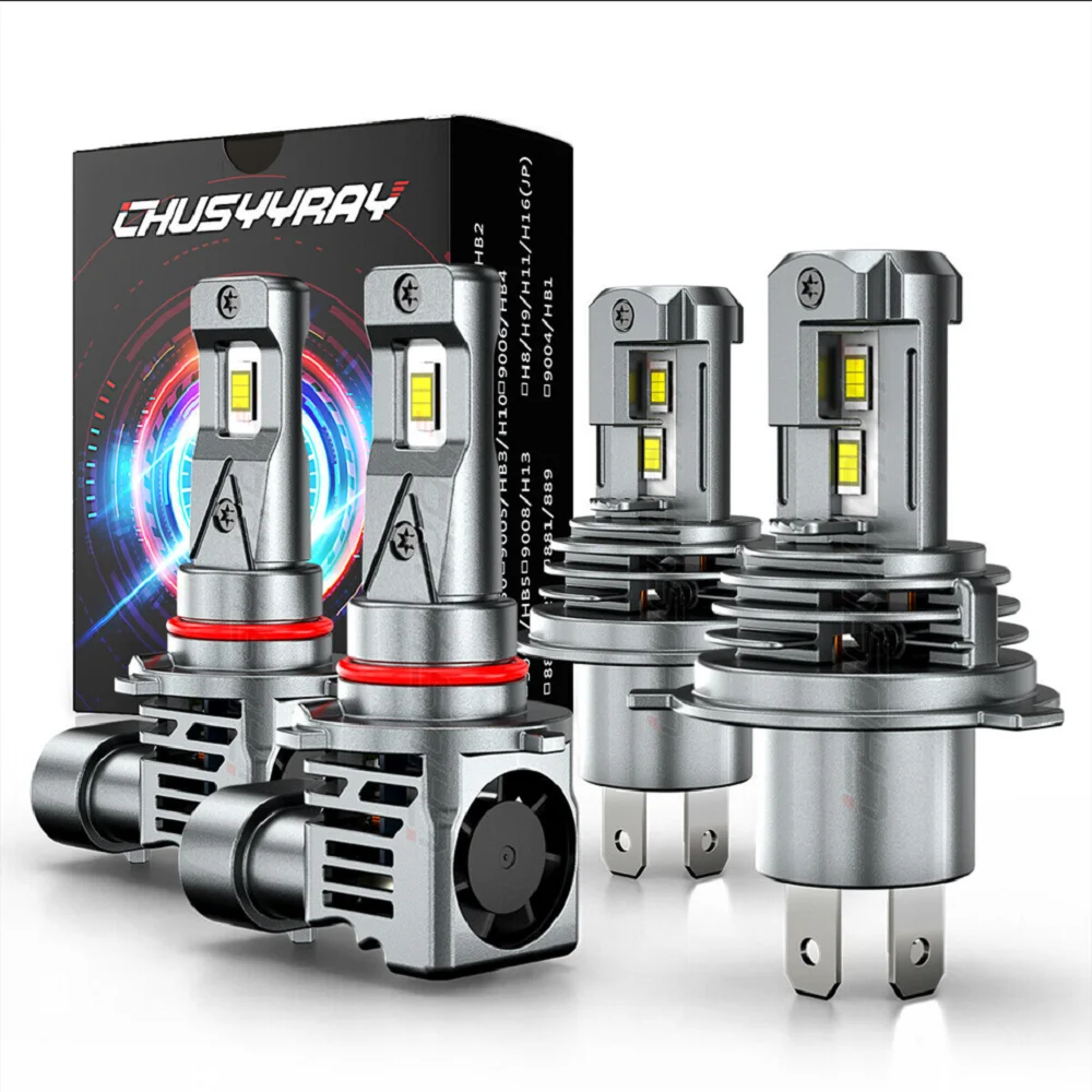 

XWQHJW Car lights For Toyota Solara 1999-2001 6000K Combo 4x Front LED Headlight + Fog light Bulbs Car accsesories