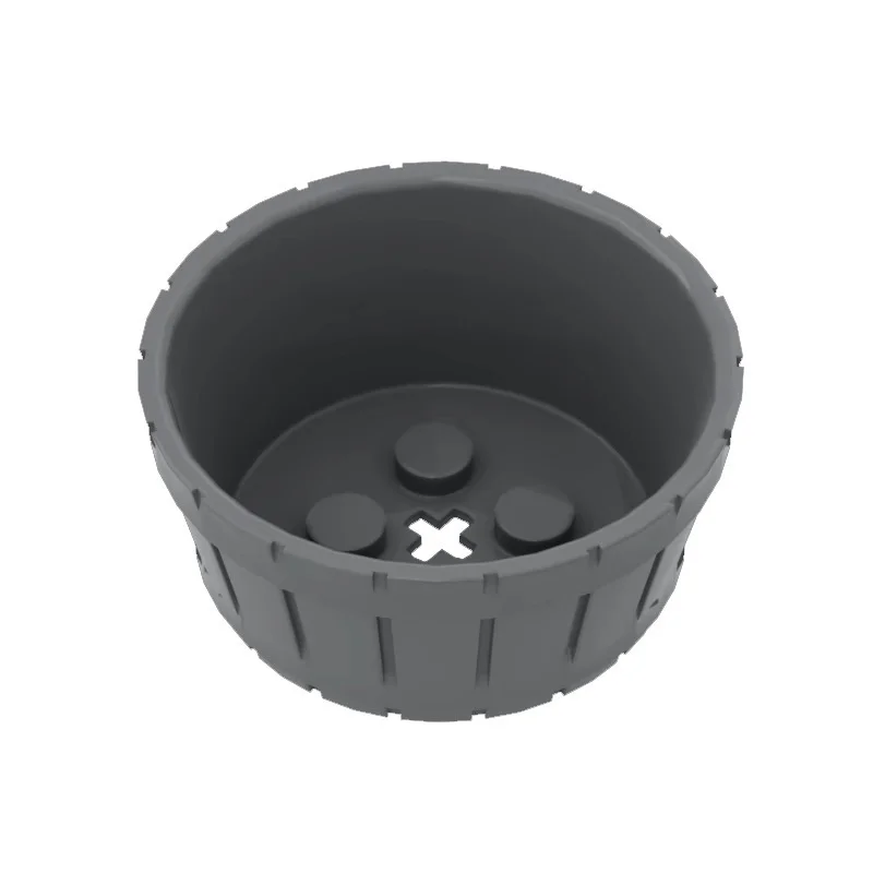 

50g/14PCS 64951Barrel Half Large with Axle Hole Block Moc Compatible with Brick DIY Children's Toy
