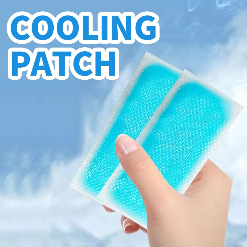 4 قطعة/صندوق رقعة التبريد تبريد ملصق مضاد للحرارة درجة حرارة الجزء السفلي من الجسم تخفيف الصداع تخفيف الحمى الجص الطبي #1