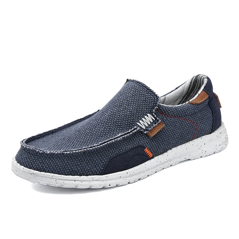 Soothing Breathable Canvas Shoes Men Loafers Slip On Fashion Sneakers Comfty Casual Shoes Lightweight Flats Men Walking Zapatos