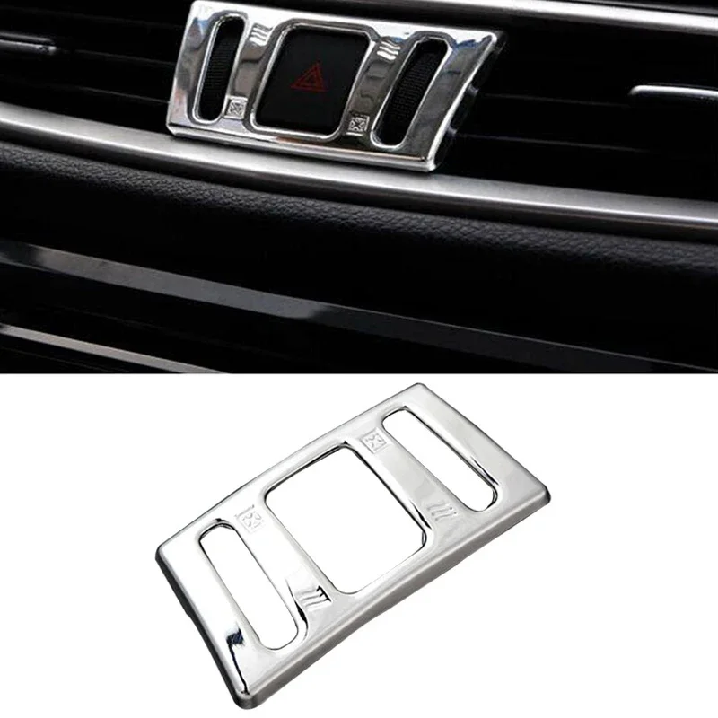 

1pc Car Center Console Air Vent Trim Flasher Light Dashboard Dash Decor Frame Cover Sticker for Nissan Rogue Sport 2014-2020
