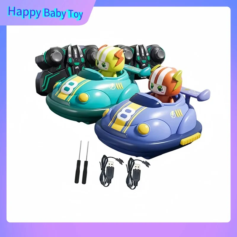 Children'S Remote Control Bumper Car Combat Catapult Touch Go Kart Toy With Light Music Spray  Multi Player Game Drifting Car