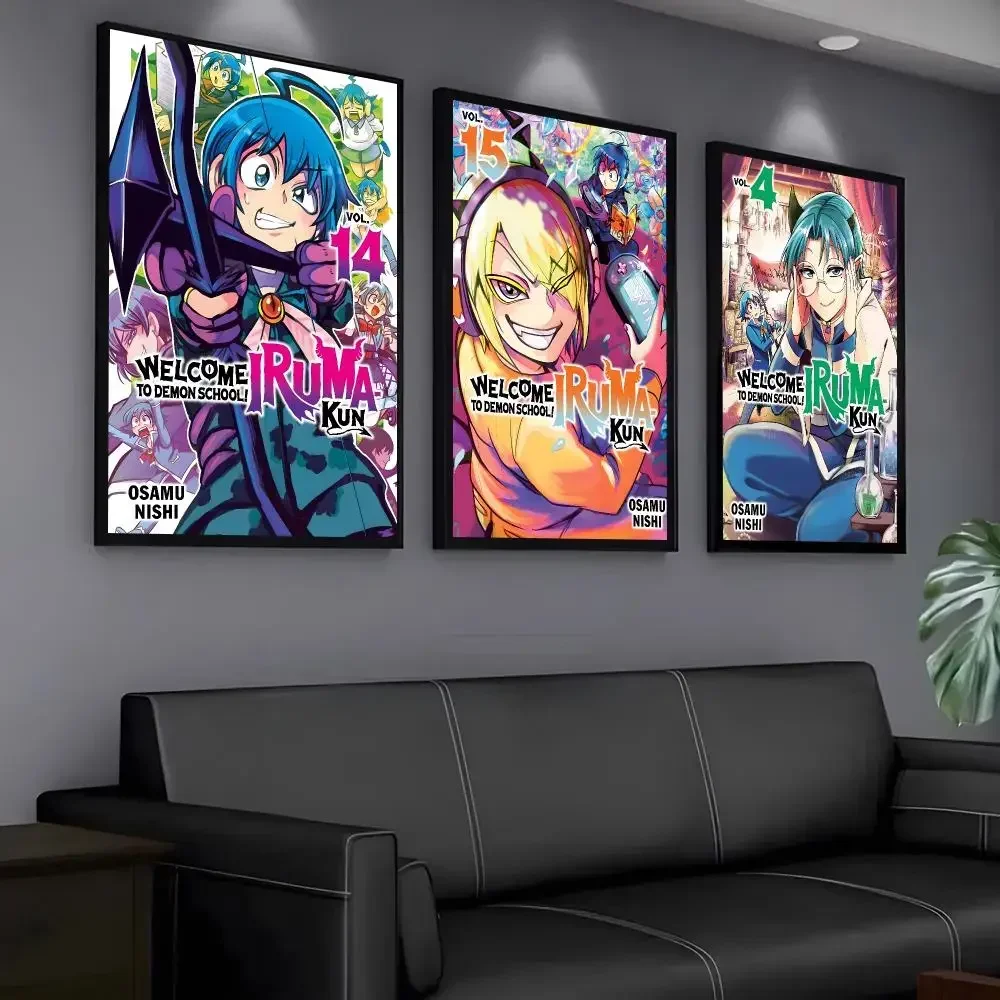 W-Welcome To Demon School! Iruma-kun Poster Modern PP Paper Wall Art Sticker Minimalist Decorative for Home Wall Decor Gift
