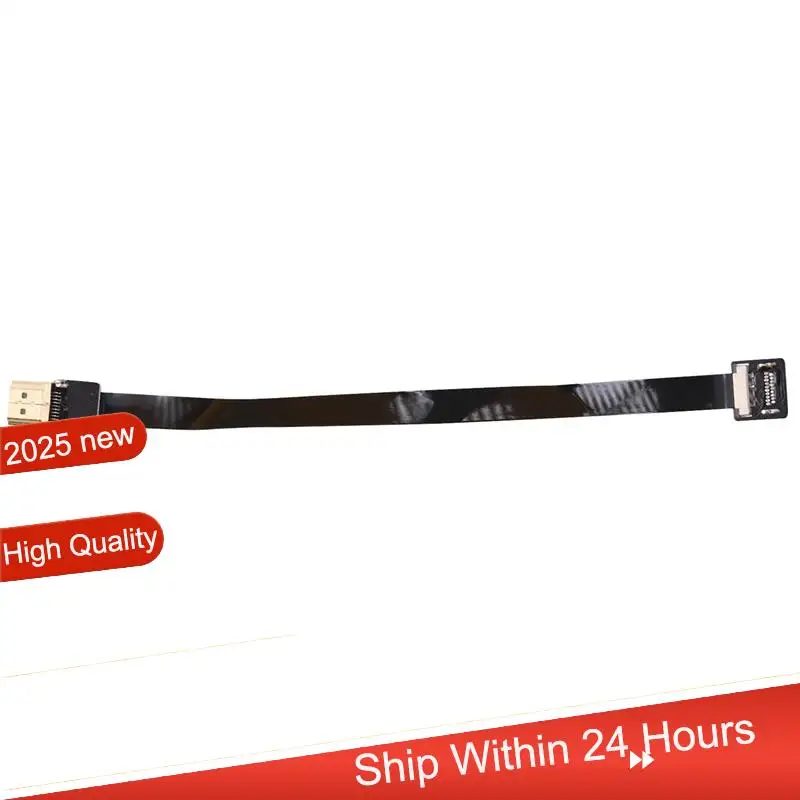 AC18 (Garantizzato) 2X Fpv Maschio A Up Angolato 90D Maschio Hdtv Fpc Cavo Piatto Per Fpv Hdtv Multicopter Fotografia Aerea 20Cm