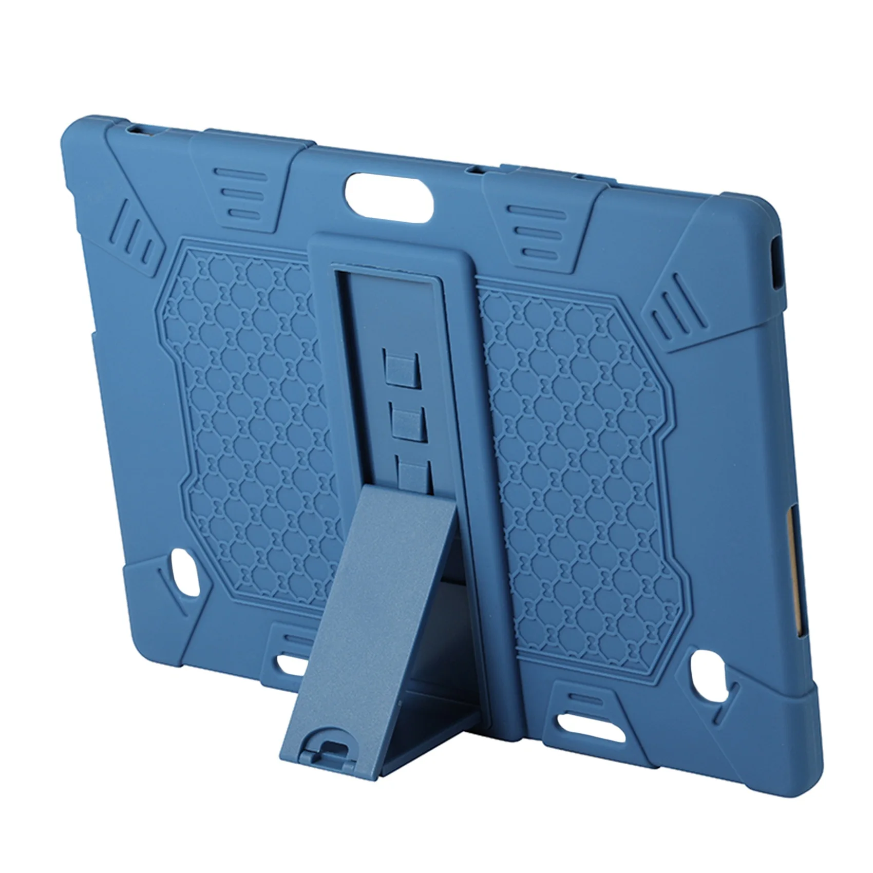 SCLS Tablet Case for M30 M30 PRO 10.1 Inch Tablet Silicone Case Adjustable Tablet Stand with Pen(Blue)