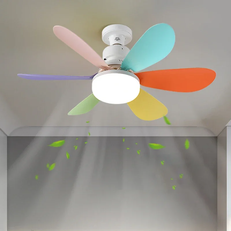 Mordern LED Fan Light 3-speed Adjustable Ceiling Fan With Remote Control For Living Room Bedroom Study Hotel Indoor Illumination