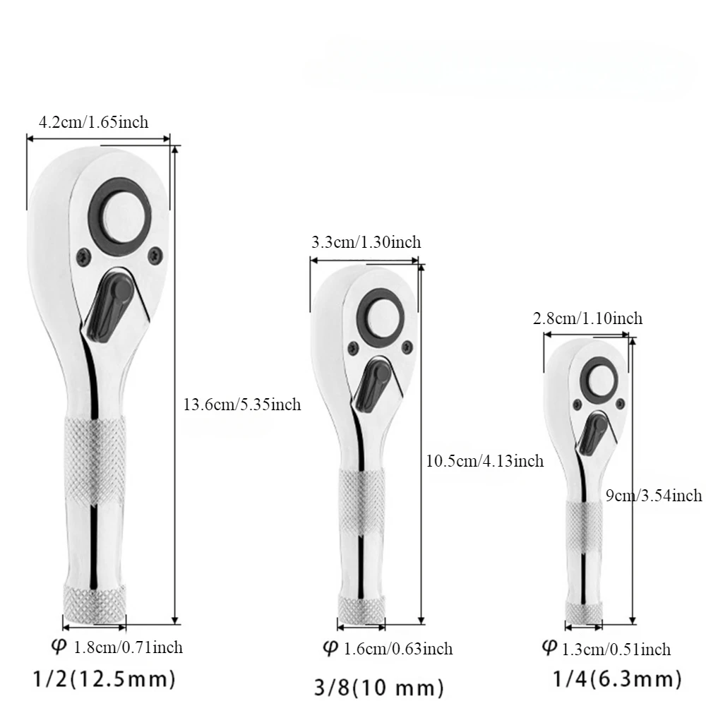 Drive Stubby Ratchet Set 1/4