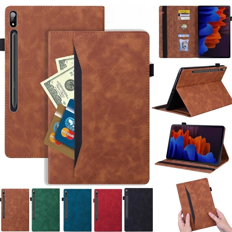 

Противоударный чехол для планшета из искусственной кожи для Samsung Galaxy Tab S10 Lite SM-X400 X406 2025 10,9 дюймов с гнездом для карт и подставкой