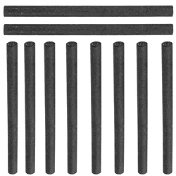 10 Pcs Graphite Stick Rod Black for Metallurgy Aluminum Tube Carbon Fiber Electrode Cylinder Bar