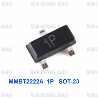 100PCS 2N2222A 2N2222 1P SOT-23 MMBT2222A SMD MMBT2222 SOT23-3 SMD transistor new original