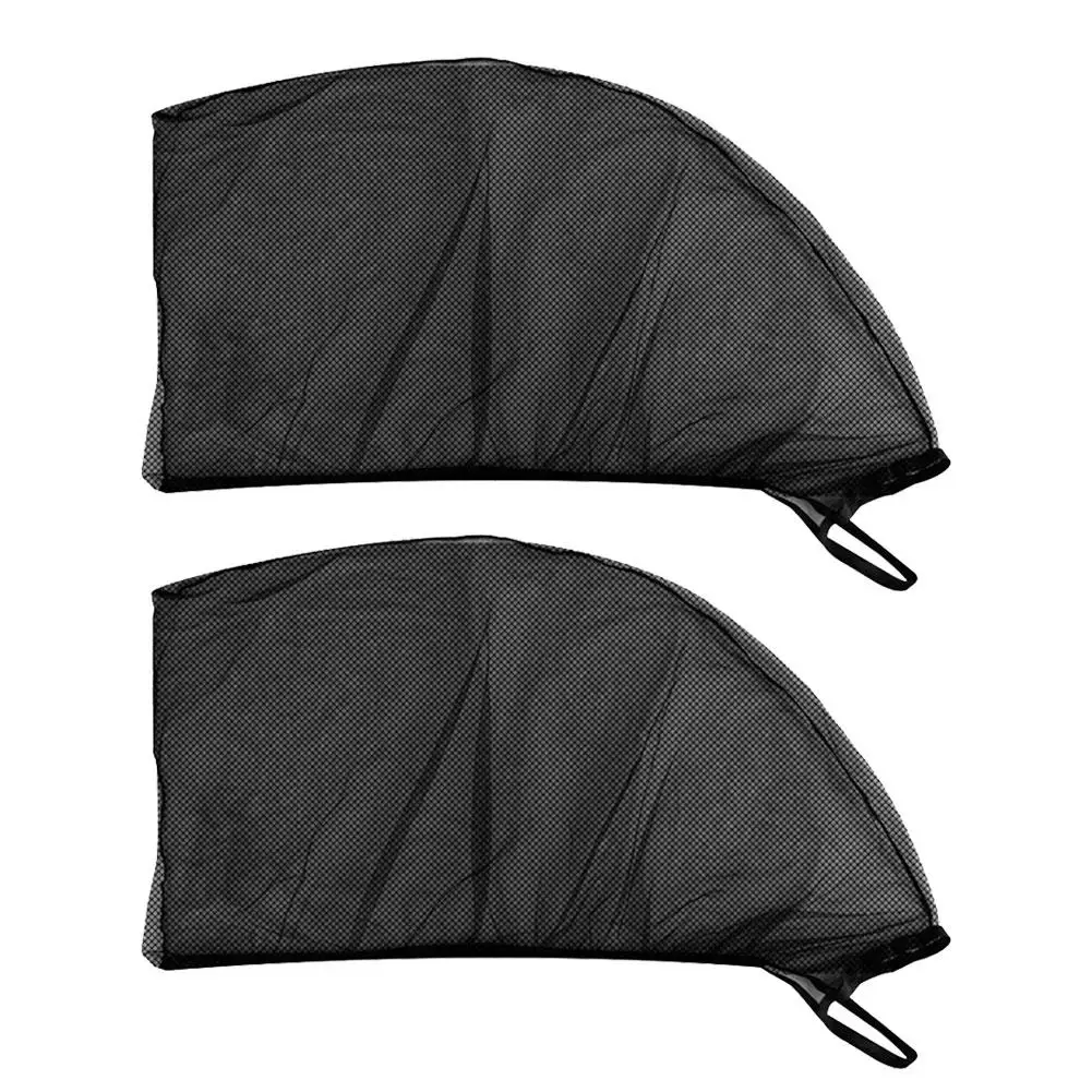 Car Window Sunshade Anti-mosquito Screens Ventilation Insect Breathable Camping 2pcs Front Netting Black Door Outdoor Anti-UV