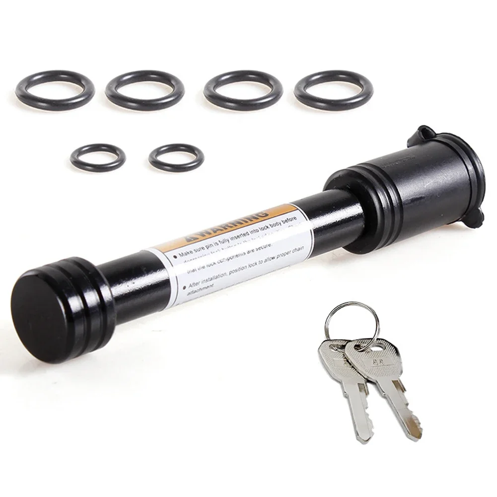 

Trailer Hitch Locking Pin Trailer Receiver Lock Fits 2 Inch Receiver 5/8 Inch Pin Anti-Rattle O-Rings for Trailer Truck Car Boat