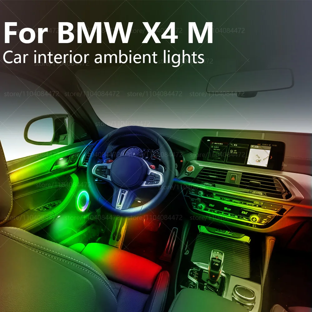 

Для BMW X4M F98 22in1 RGB салон автомобиля акриловые автомобильные окружающие освещение RGB скрытая акриловая полоса украшения атмосфера аксессуары