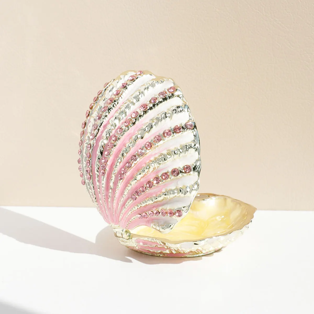 

Бархатная шкатулка для драгоценностей для ожерелья, серег, колец, декора в виде ракушки, витрина