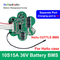 BeMuchSafer 10S 15A 36V BMS For CUTTLE Haitu Bottle Battery Case 10S15A 18650 3.6V BMS Small Size for DIY E-Bike Battery Pack