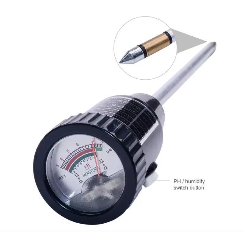 2 IN1 ハンドヘルドインスタントリーディングスクリーンロングタイプデジタル土壌PH水分センサー