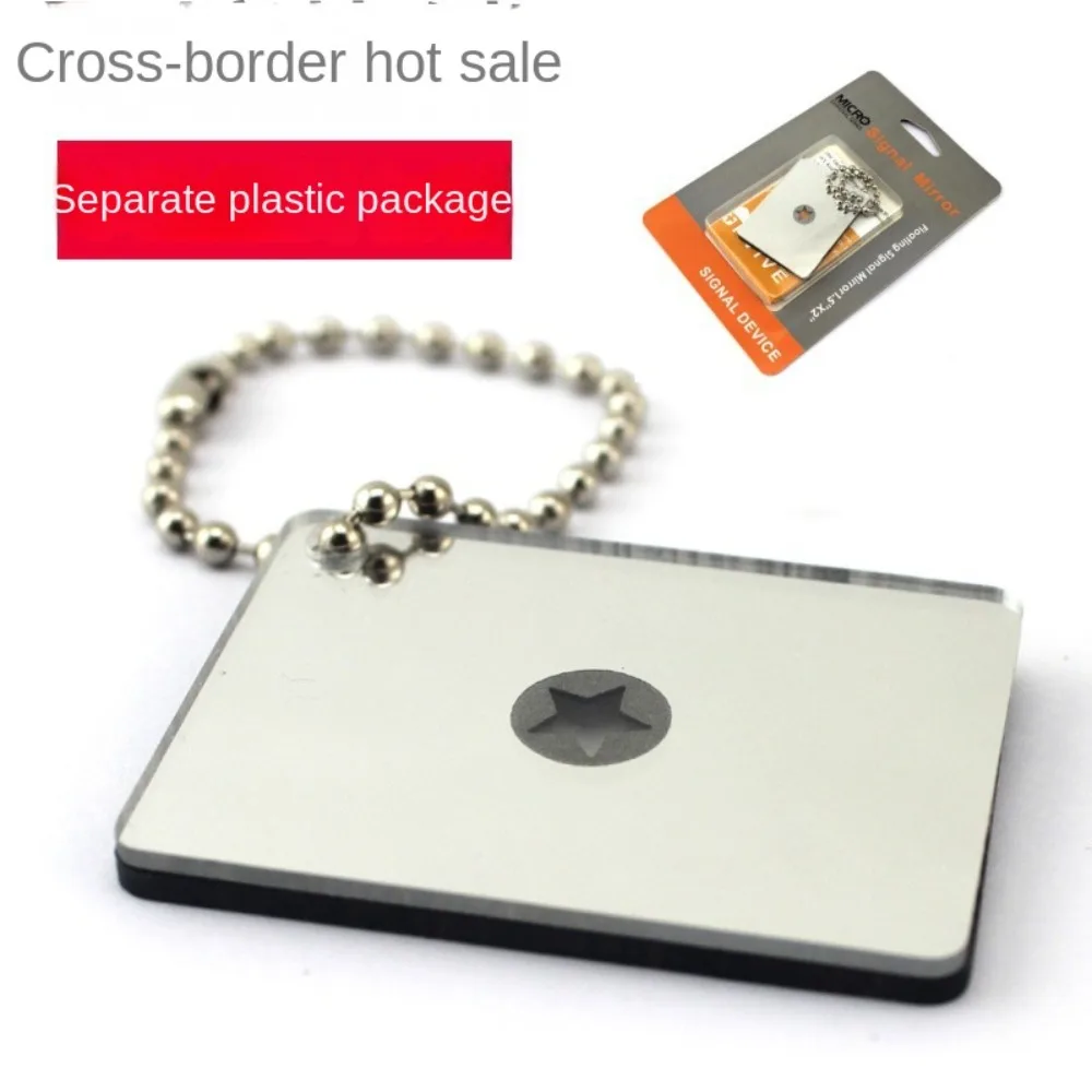 مرآة إشارة أكريليك متعددة الوظائف ، نجاة خارجية محمولة ، أدوات ميدانية عاكسة ، ملحقات معدات المغامرة ، جديدة #5