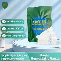 TCCC Tactical Kaolin Hemostatic Gauze Power Emergency Outdoor Binding Fixed Bandage First Aid Kit Medical Wound Dressing