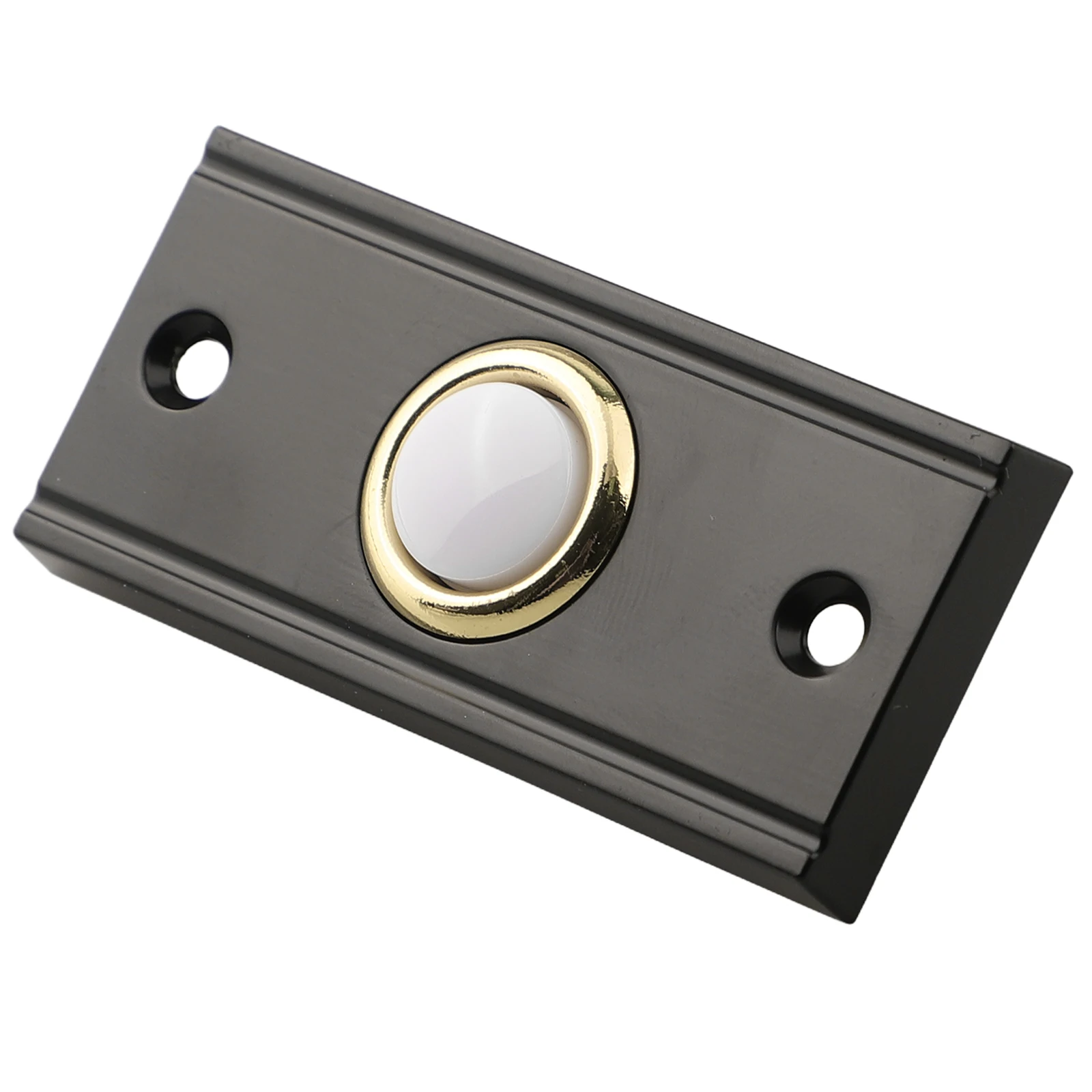 Door Bell Push Button LED Lighted Door Bell Low Voltage Pre-drilled Screw Openings Sturdy Metal Material Night Visibility