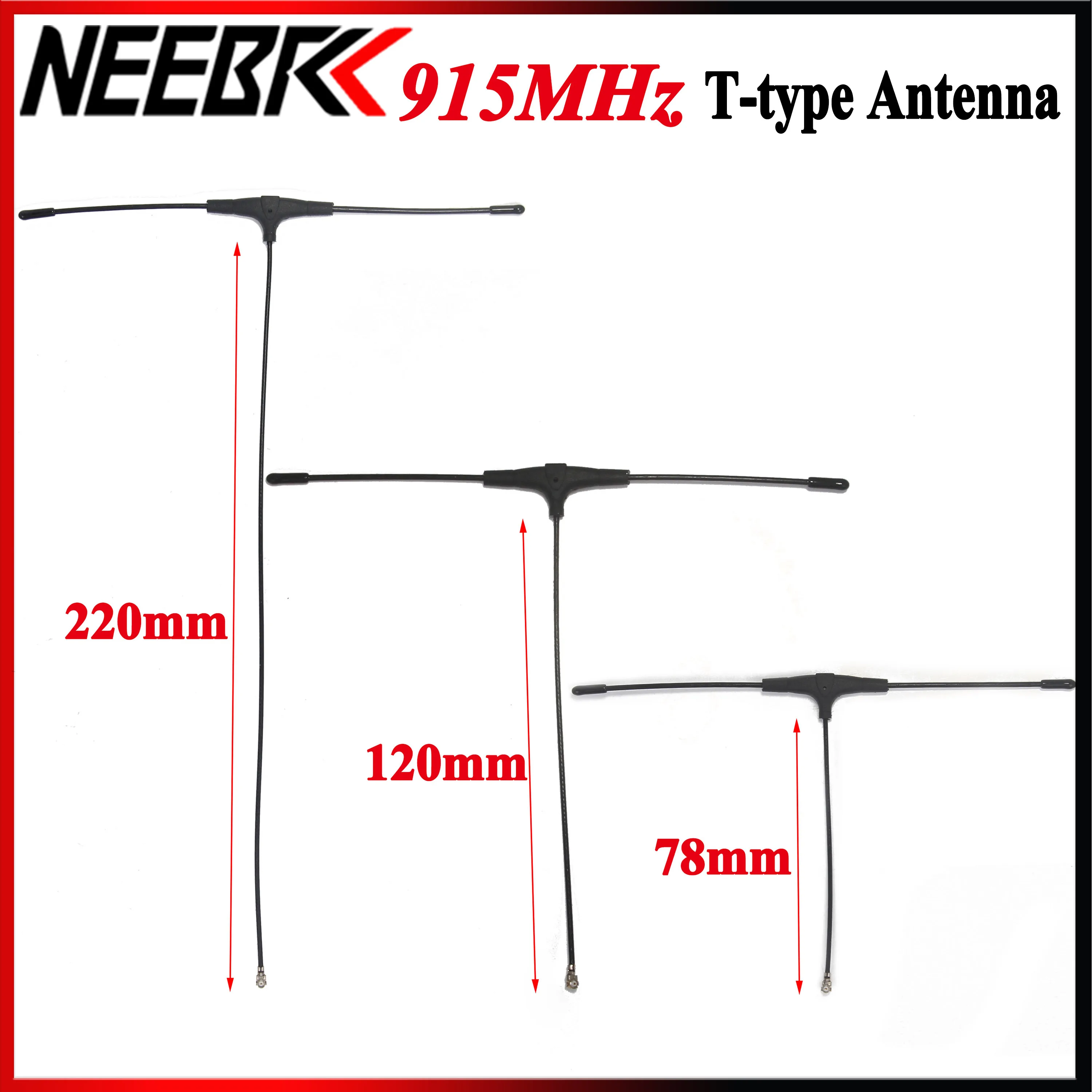 1/5/10/20PCS 78/120/220mm 915MHz T-type Antenna IPEX 1 for FPV Drone TBS CROSSFIRE FRSKY R9mm R9MX ELRS Nano EP1 Receiver