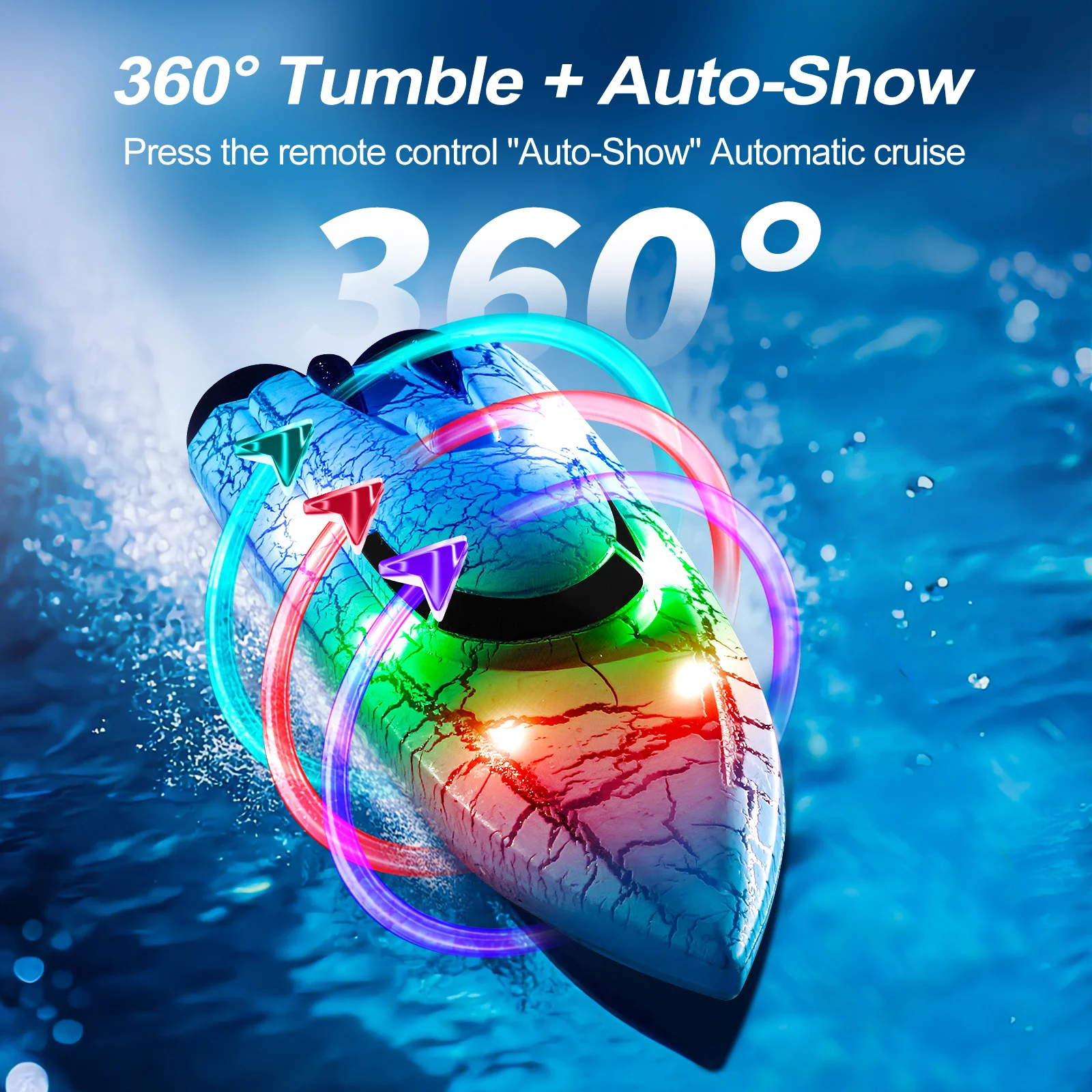 Barca RC Motoscafo da corsa Doppio motore impermeabile ad alta velocità 2.4G con telecomando leggero Giocattoli professionali per ragazzi Natale