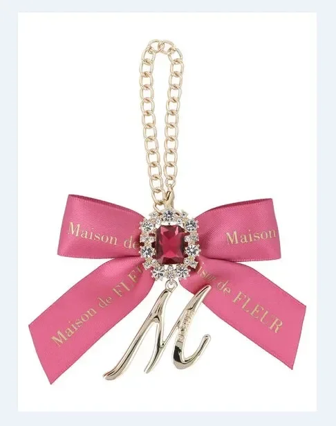 

Лолита стиль драгоценный камень бант украшения модные японские девушки сумка с бантом подвески буквы горный хрусталь кулон для сумок женские