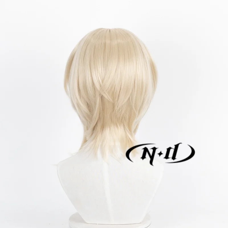 ND Esecutor the Ex Foedere Parrucche Cosplay Parrucchino Biondo Arknights Parrucca per capelli Cosplay per Comic Con Coser Sintetico resistente al calore