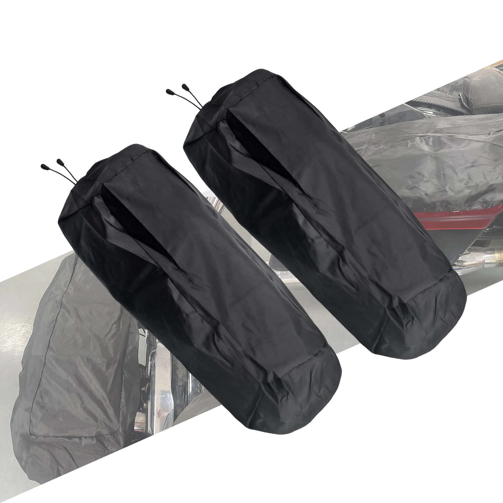 

Motorcycle Saddlebag Lid Covers Bagger Audio Rain Dust Speaker Lids Waterproof For Harley Touring Street Electra Glide FLHX