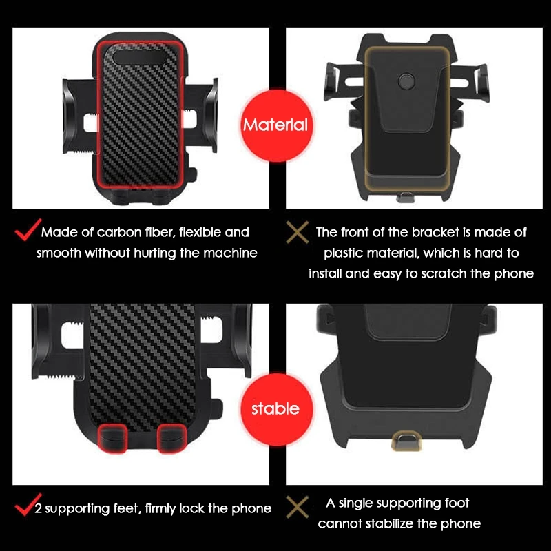 Phone Holder Car Multifunctional Mobile Phone Bracket 360 Degree Sun Visor Mirror Dashboard Mount GPS Stand