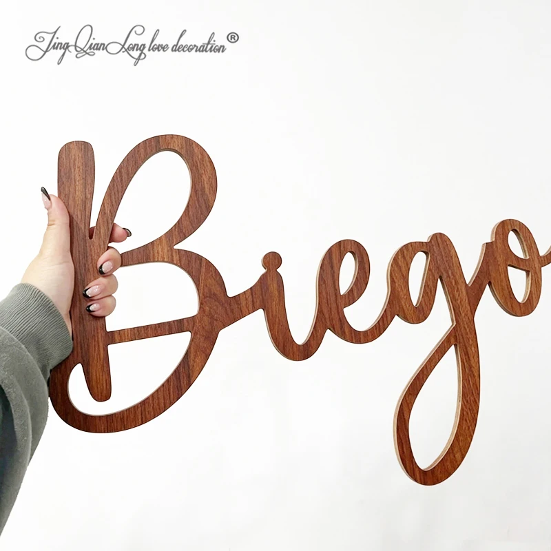 Custom Personalised Wooden Name Sign | Nursery Wall Decor | Kids Bedroom Art