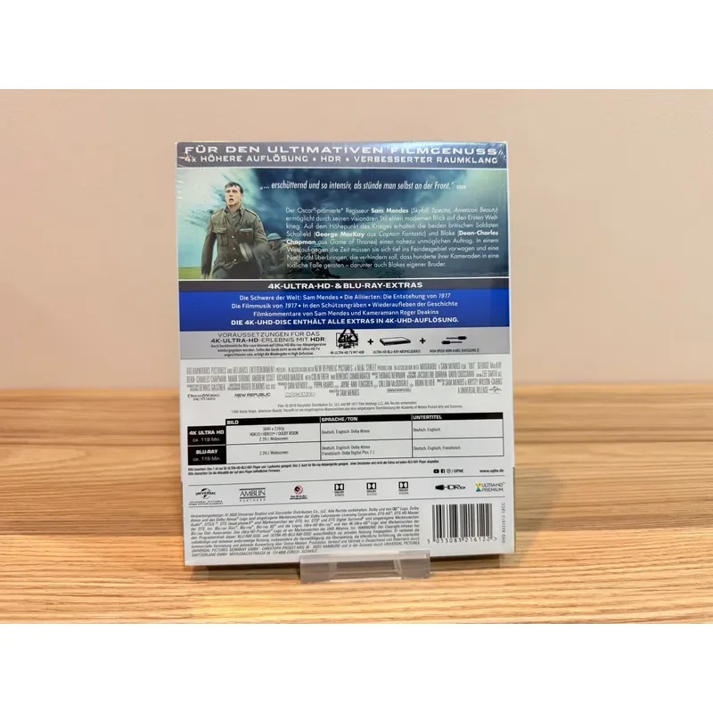 German 4K Blu-ray Book Edition of the Movie 1917 High Definition