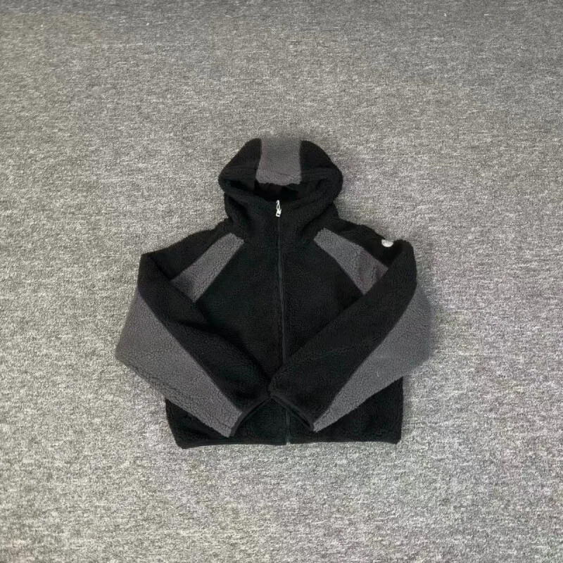 Mertra Winter American-Style Solid-Color Fleece Jacket with Hood: Thick, Warm Coat for Men and Women