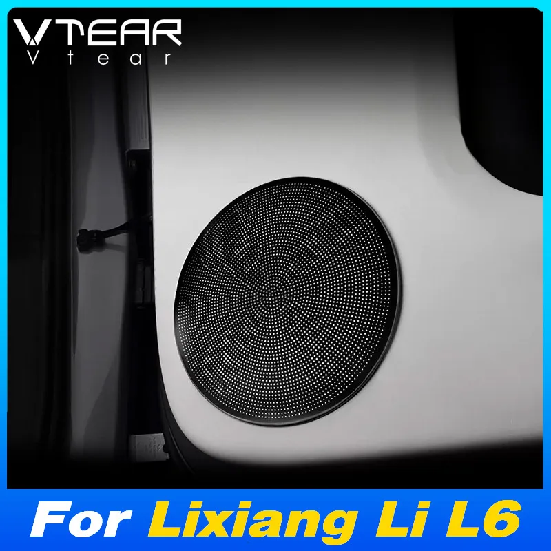 

Vtear Car Four Door Speaker Horn Cover Interior Protector Trim Stickers Decoration Modification Accessories For Lixiang Li L6 24