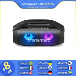 Tronsmart Bang SE Alto-falante portátil Bluetooth com Bluetooth 5.3, alça portátil, 24 horas de reprodução, para festa, camping