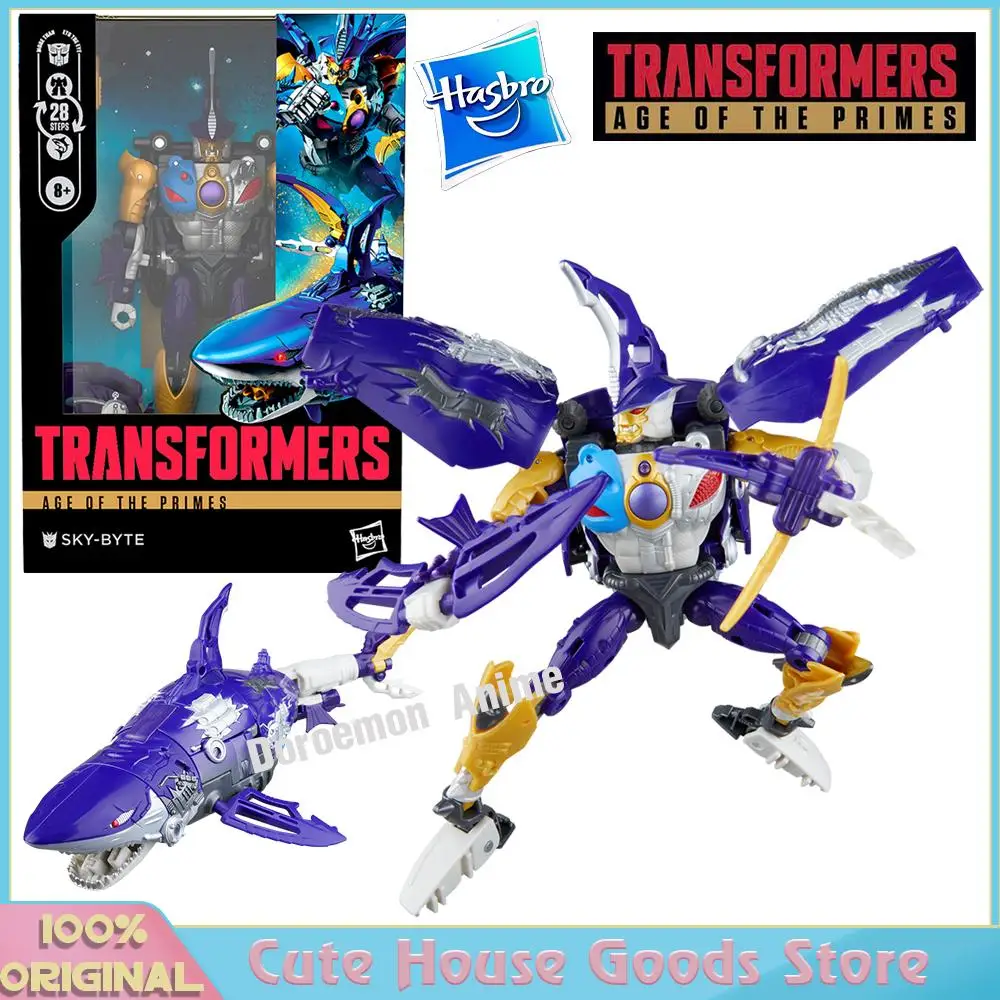 

В наличии оригинальная коллекционная фигурка Hasbro Transformers Age of The Primes Voyager Class Sky-Byte, модель игрушки, подарки для детей