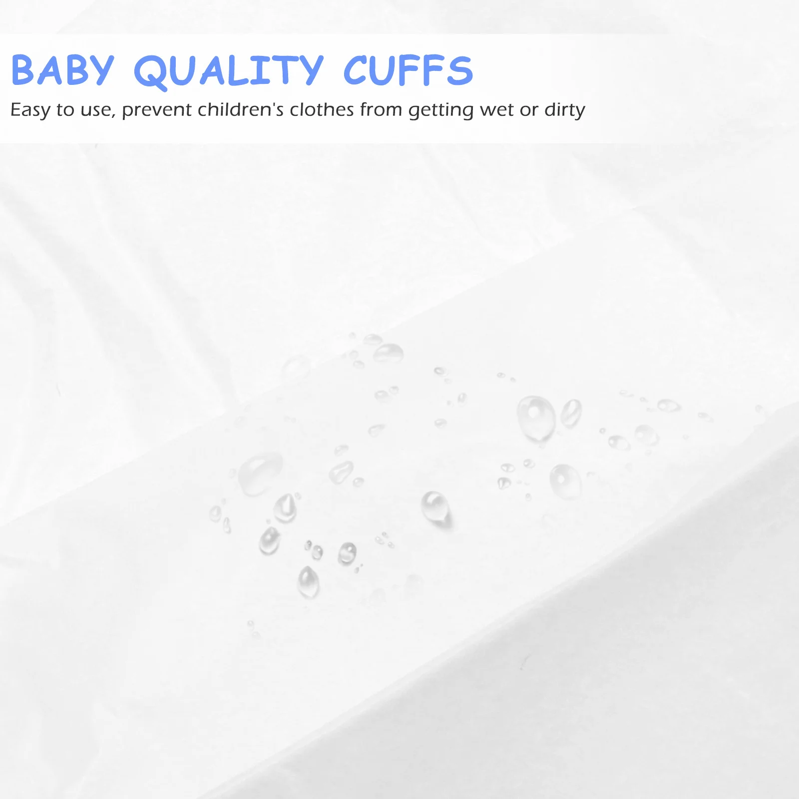 

10pcs Waterproof Covers For Disposable Clothes Protector Elastic Sleeve Cover Play Learning Eating Use Multipurpose