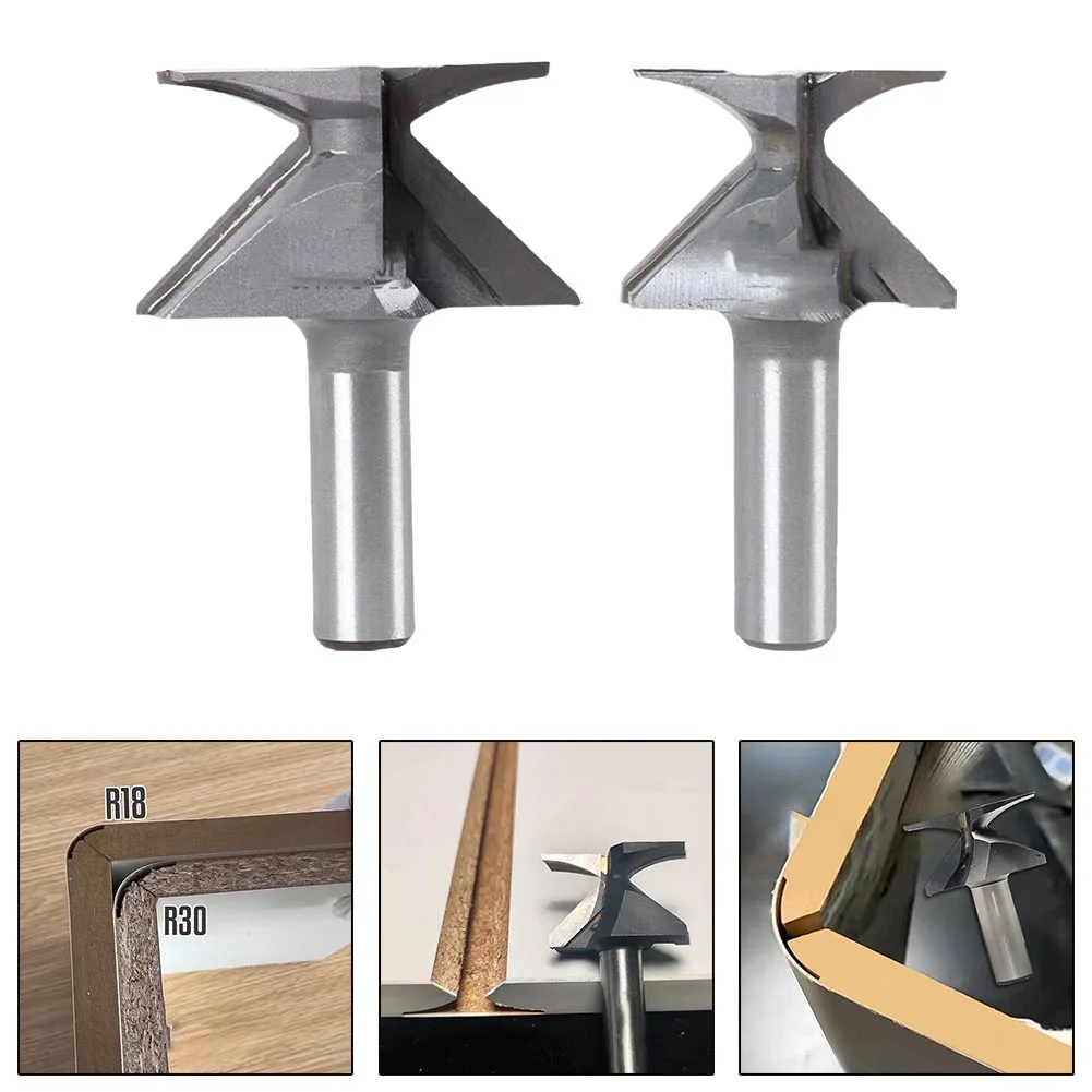 1PCS R18/R30 1/2-Inch Shank Woodworking Router Bit Half Round Side Cutter Bit Half Round Side Cutter Bit Router Router