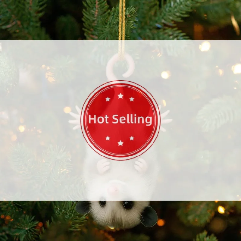

Fun Car Pendant Hanging Ornament Realistic Animal Upside-Down Opossum Rearview Mirror Hanging Decor Accessories