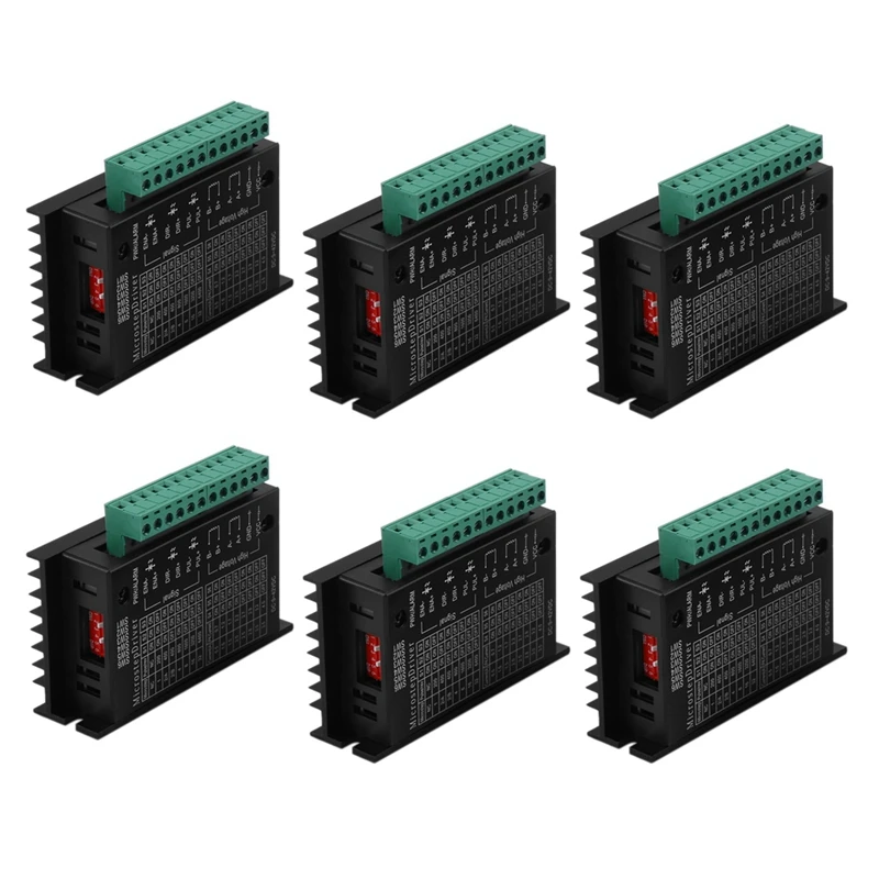 Promotion! 6Pcs 42/57/86 Tb6600 Stepper Motor Driver 32 Segments Upgraded Version 4.0A 42Vdc For Cnc Router